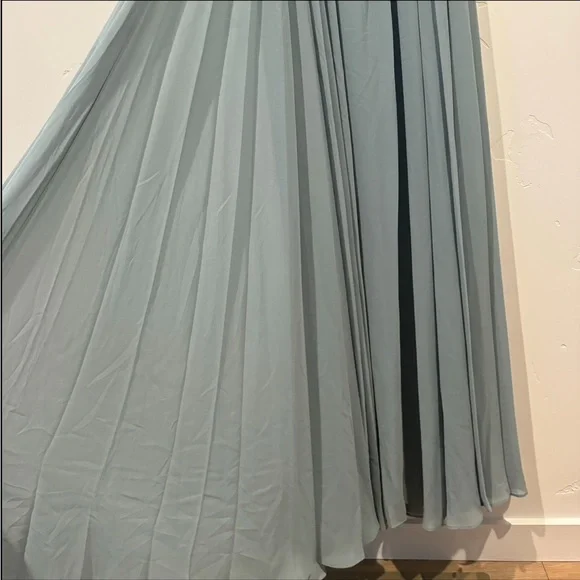 Sachin & Babi Jolie One Shoulder Sequin Gown Steel Blue - Picture 7 of 12